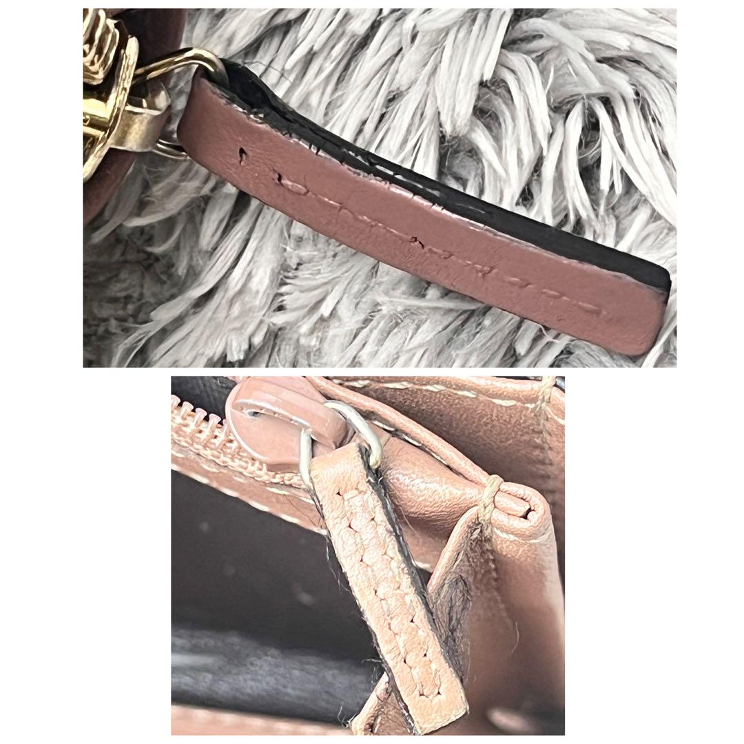 美品✨GUCCI 長財布　インターロッキング　GGキャンバス ピンクベージュ