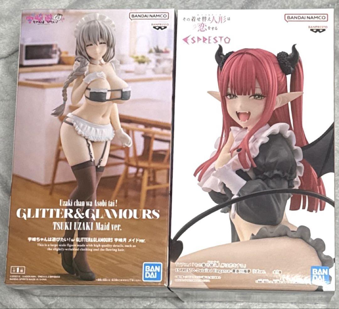 匿名配送】宇崎月 喜多川海夢 フィギュアセット - メルカリ