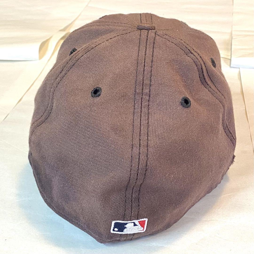 90s USA製 NEWERA diamond NY ニューヨークヤンキース 59FIFTY ニューヨーク・ヤンキース ウォッシュドデニム