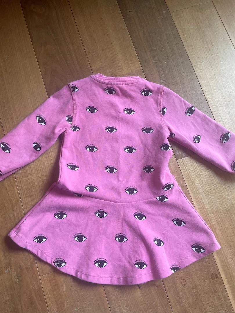 超レア 日本未入荷 Kenzo Kids Eyes ピンク ワンピース 2A