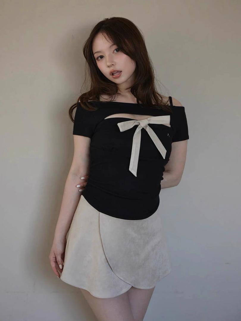 新品 Kite ribbon set dress Black