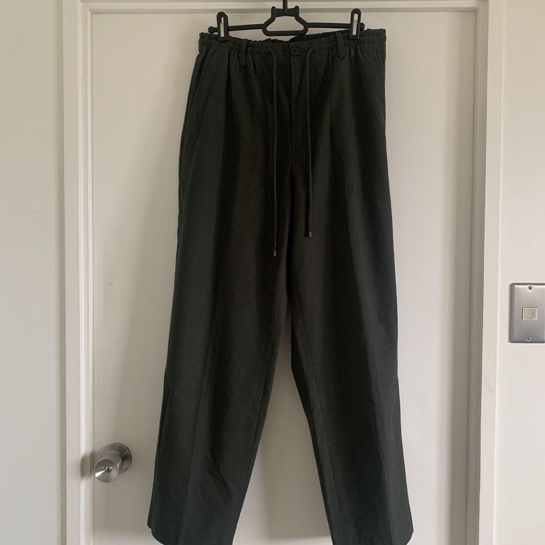 markaware オーガニックコットン ギャバジン イージー パンツ GRY