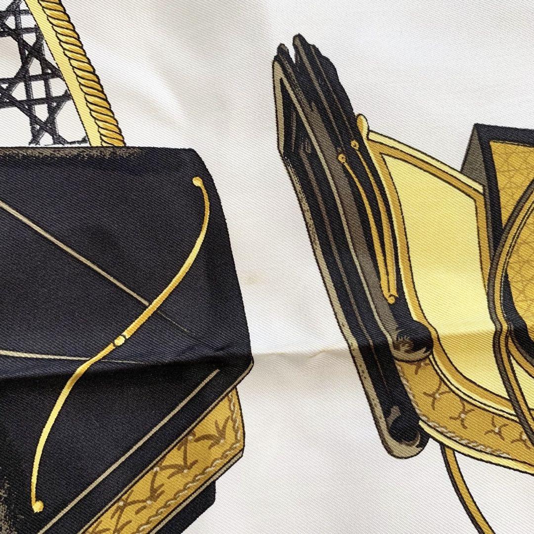 HERMES　エルメス　カレ90　LA PERRIERE　馬車　シルク100%