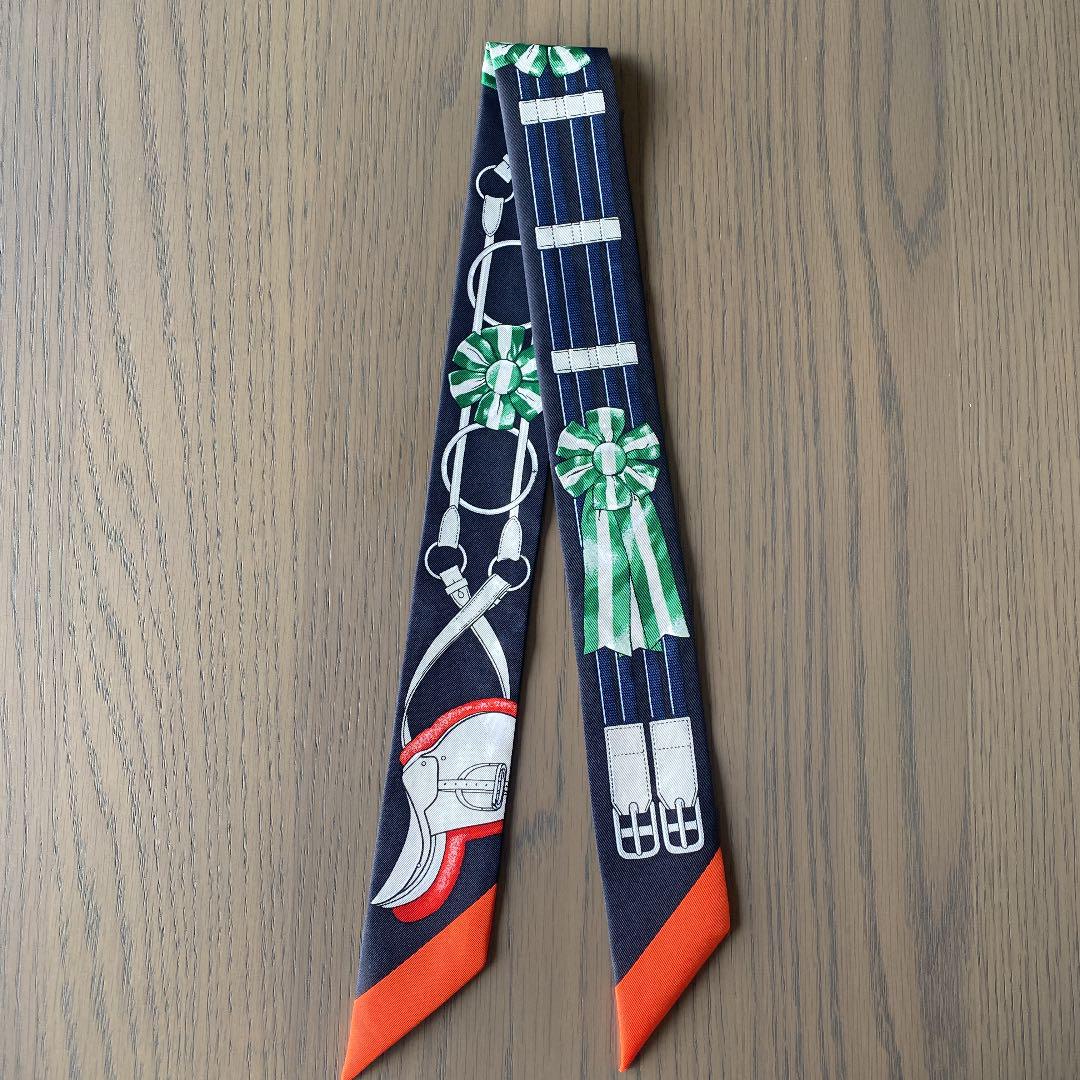 【希少！早い者勝ち！】HERMES エルメス　ツイリー ナイルの庭 グリーン 希少！早い者勝ち！】HERMES エルメス ツイリー ナイルの庭