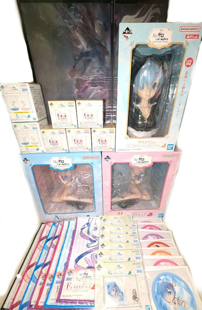 一番くじ Re:ゼロから始める異世界生活 全種 フルコンプ フィギュア リゼロ