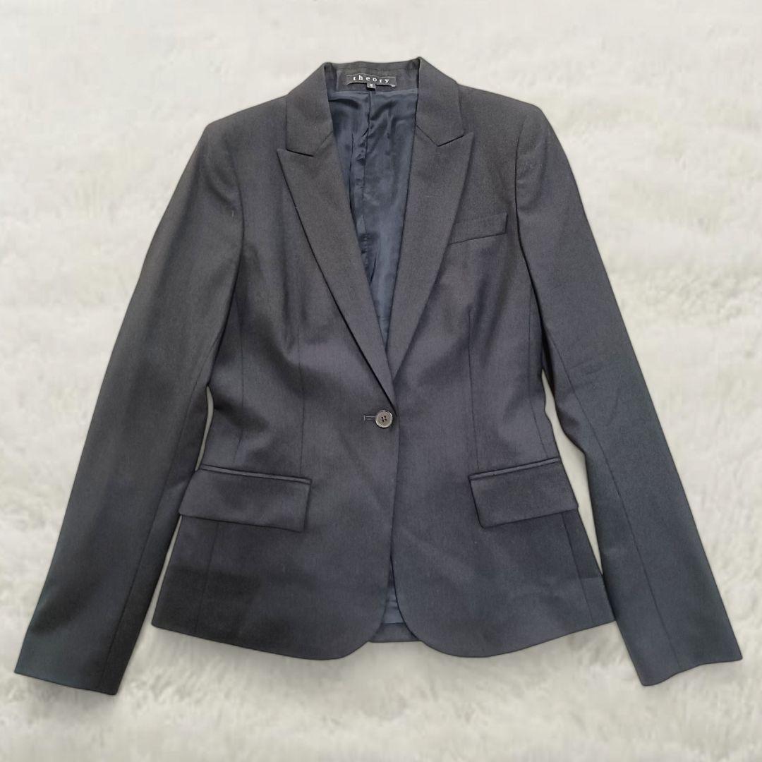 【極美品】theory セオリー スーツ セットアップ ブラック M ビジネス