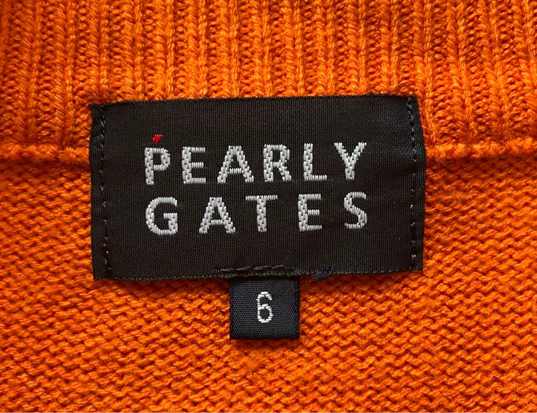PEARLY GATES オレンジ ジップアップ カーディガン サイズ6 - メルカリ