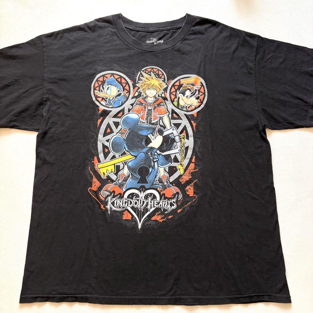 【返品不可】 キングダムハーツ オフィシャル 2XL プリントTシャツ 公式 Tシャツ・アパレル