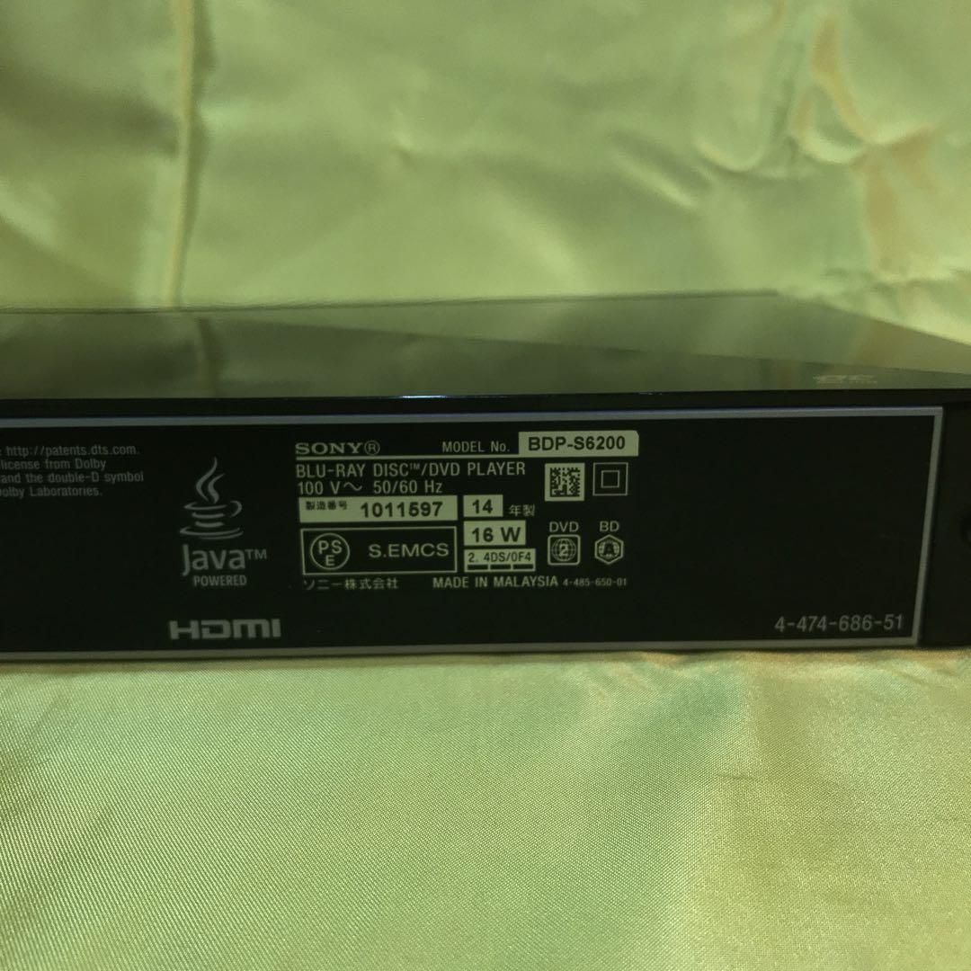SONY BDP-S6200  BDプレーヤー