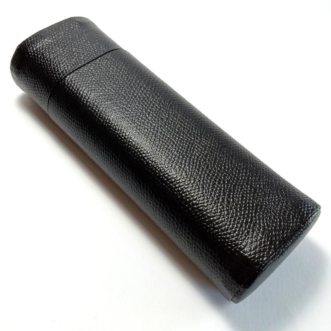 nbcc2 新品 シガーケース兼ペンケース ブラック 葉巻2本用 筆箱 筒形 黒