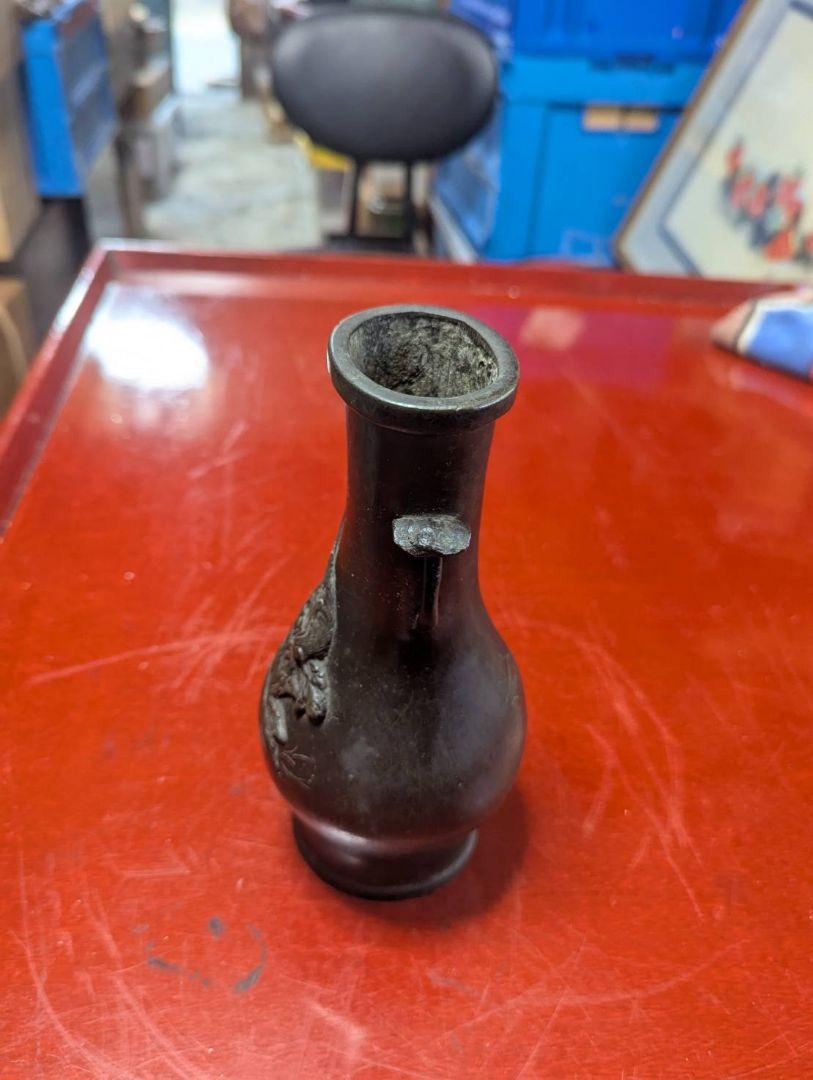 316古銅製、花器、 1kg. 鳥の高彫です。時代ものです 316古銅製、花器、 1kg. 鳥の高彫です。時代ものです - メルカリ