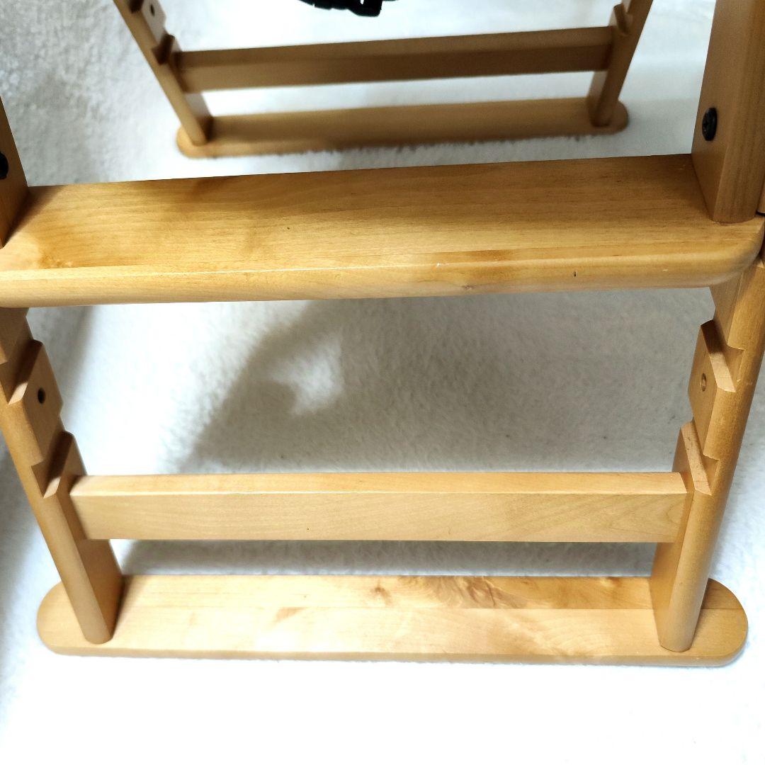 美品✨️ 澤田木工所 木製 おりたたみ ハイ・ローチェア　2WAY