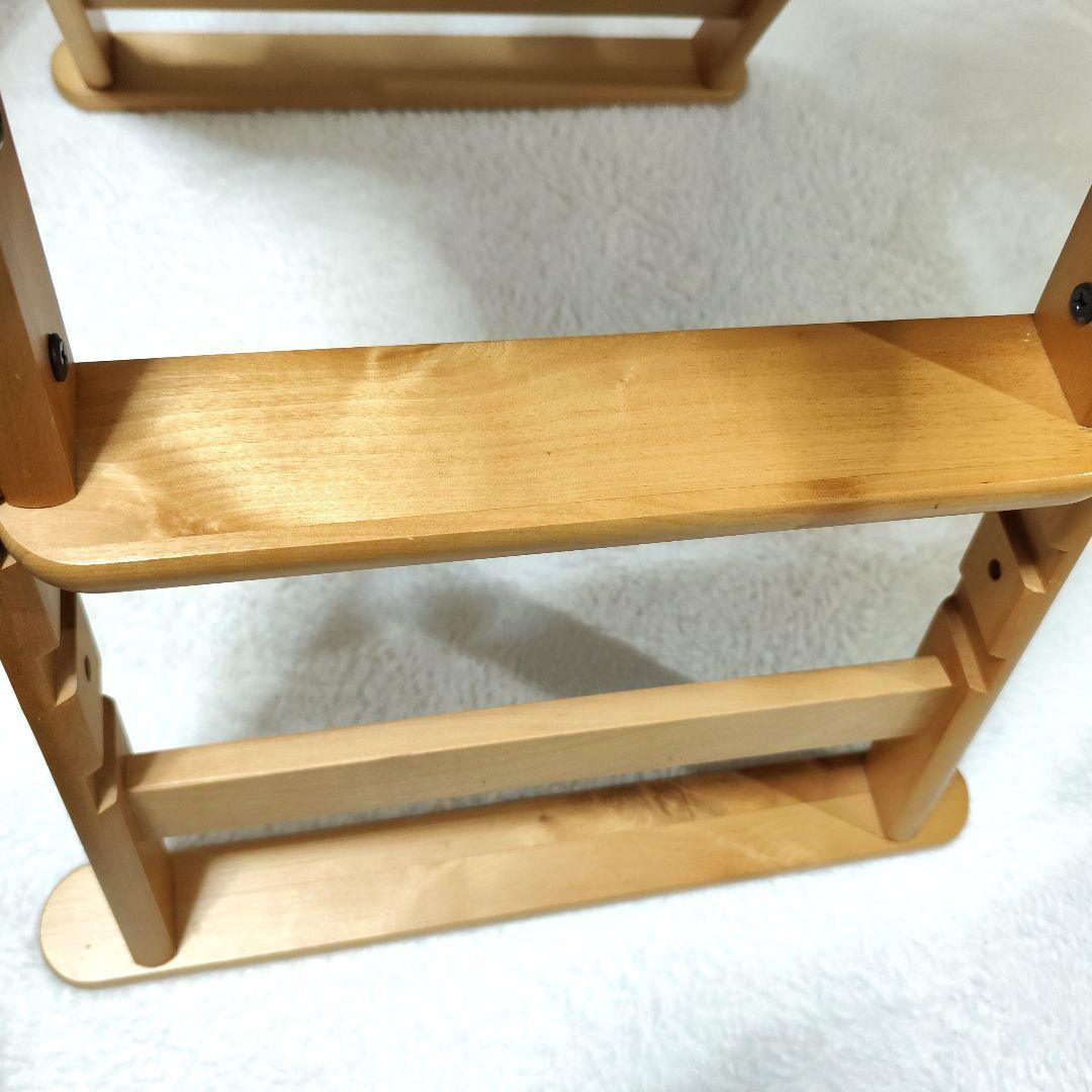 美品✨️ 澤田木工所 木製 おりたたみ ハイ・ローチェア　2WAY