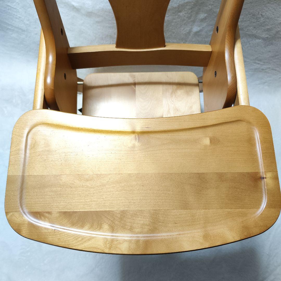美品✨️ 澤田木工所 木製 おりたたみ ハイ・ローチェア　2WAY
