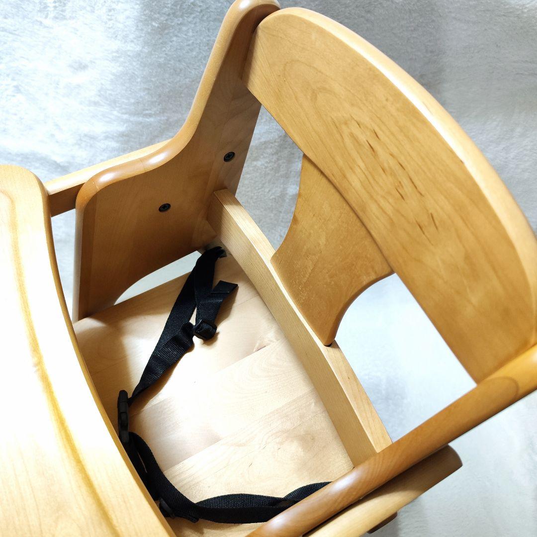 美品✨️ 澤田木工所 木製 おりたたみ ハイ・ローチェア　2WAY