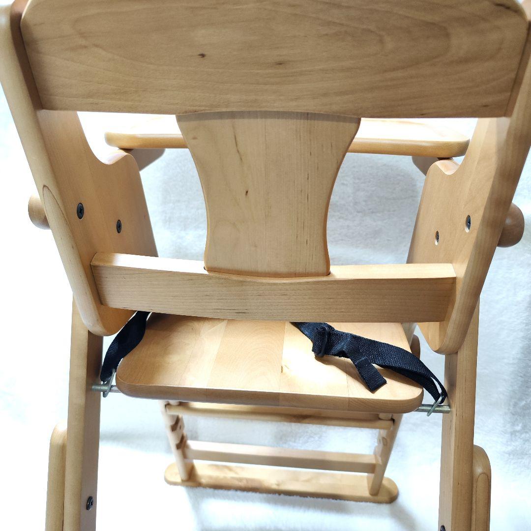 美品✨️ 澤田木工所 木製 おりたたみ ハイ・ローチェア　2WAY
