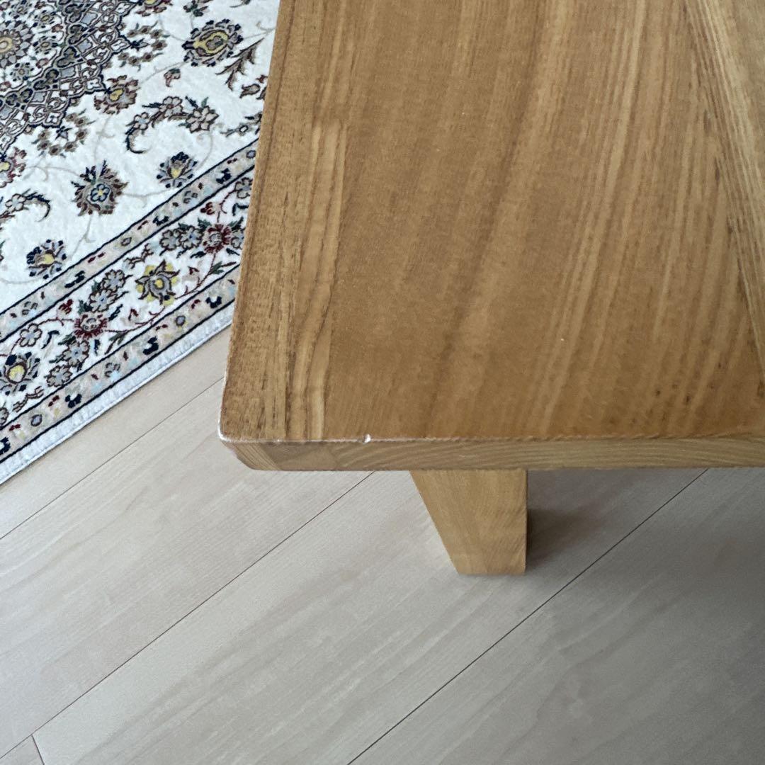 無印良品　オーク材ローテーブル　90×60×35