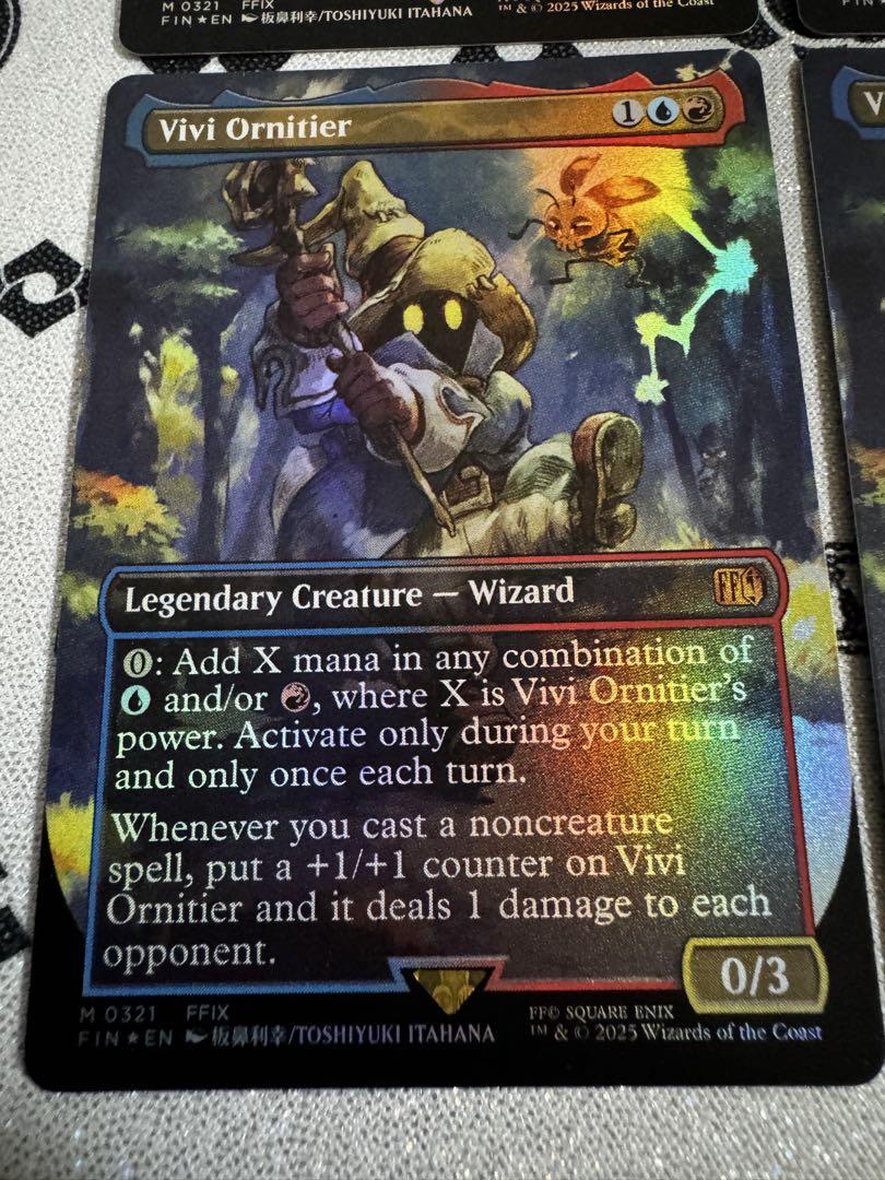 4枚セット[FOIL] 迷える黒魔道士、ビビ (全面アート版) 【英語版】