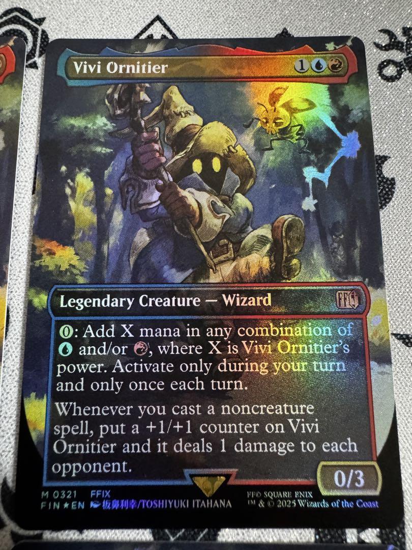 4枚セット[FOIL] 迷える黒魔道士、ビビ (全面アート版) 【英語版】