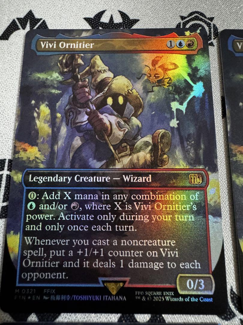 4枚セット[FOIL] 迷える黒魔道士、ビビ (全面アート版) 【英語版】