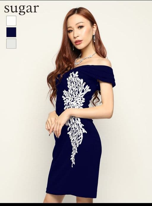 Eau Souage ミニドレス (新品未使用)(紺色) bskampala.com