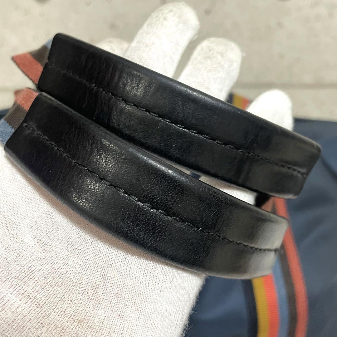 ポールスミス トートバッグ アーティストストライプ ブラック 8814 ネイビー