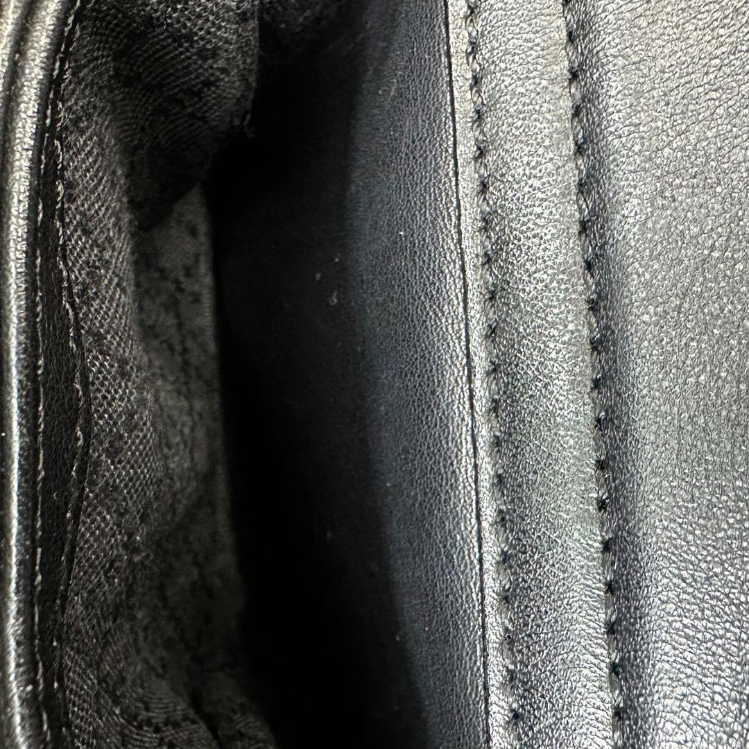 GUCCI グッチ リュック バンブー レザー ブラック ミニリュック