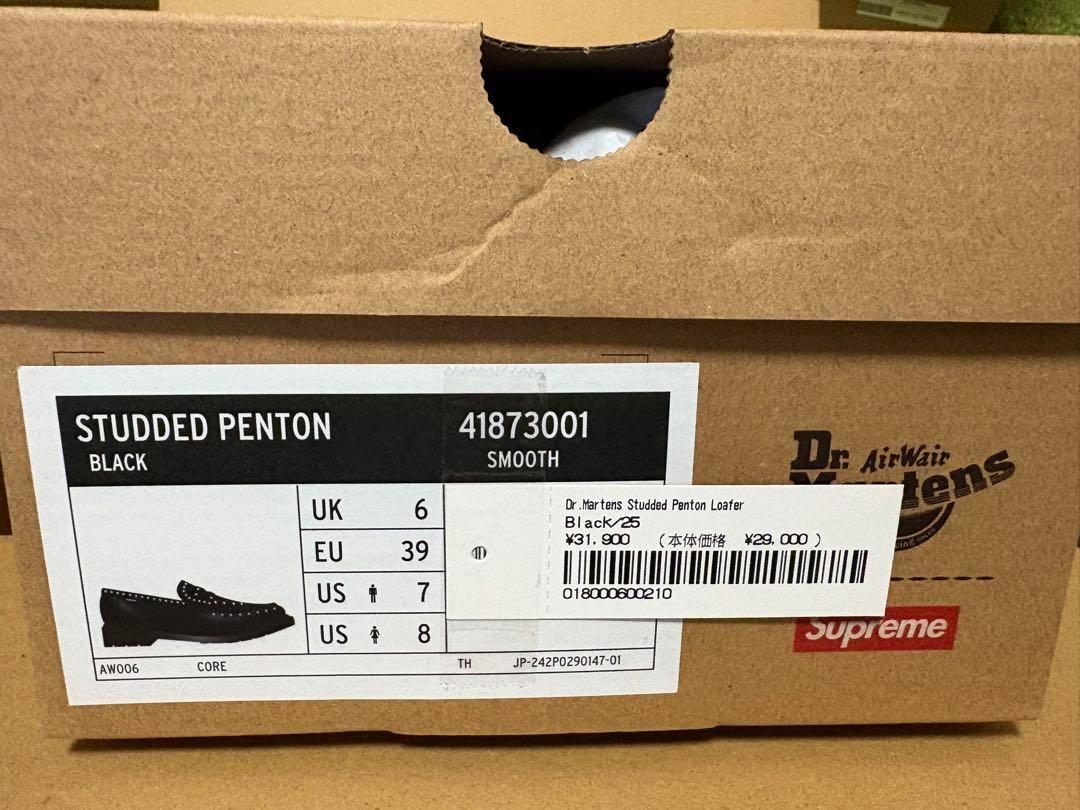 Supreme Dr. Martens penton ローファー 25cm