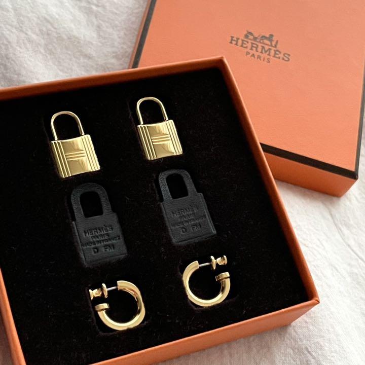 GINGER掲載商品】 ピアス(両耳用)-刻印あり Hermes エルメス オー 売上高No.1の商品 オーケリーピアス エルメス ピアス(両耳用)