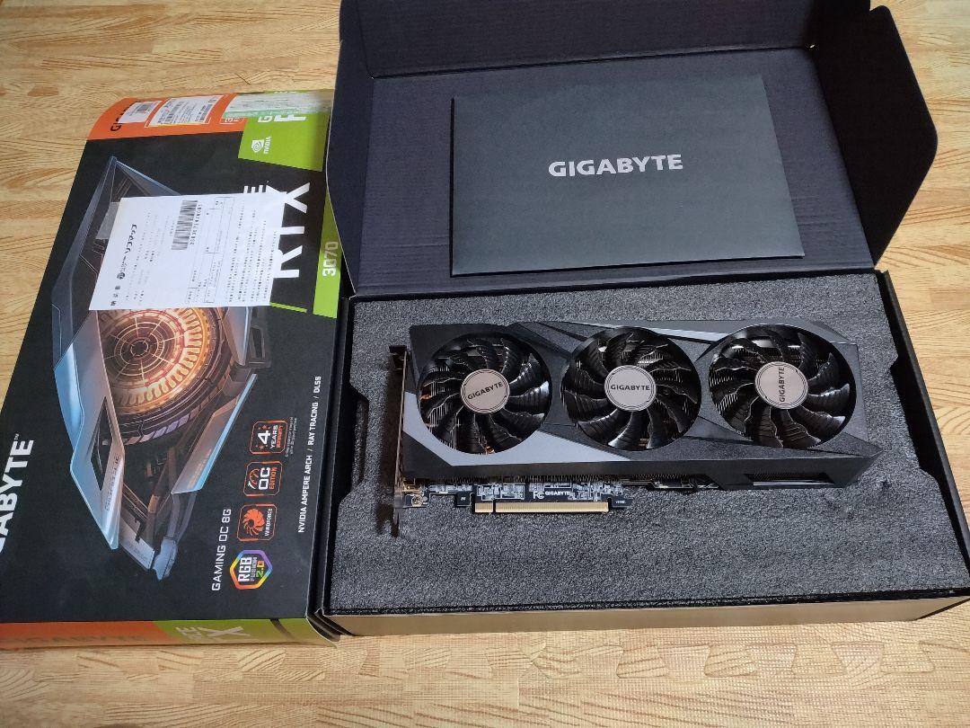 GIGABYTE RTX 3070 8GB グラフィックボード - メルカリ