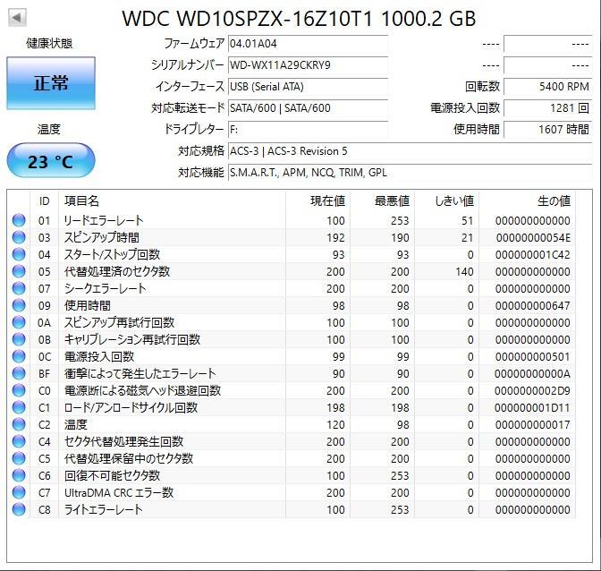 ✨4個セット✨HDD 1000GB✨大容量1TB✨2.5インチ✨04-01