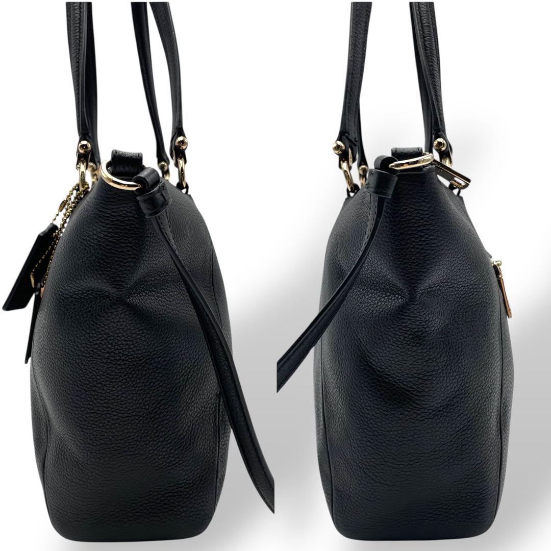 美品 COACH トートバッグ レザー ブラック 2way 肩掛け 36560