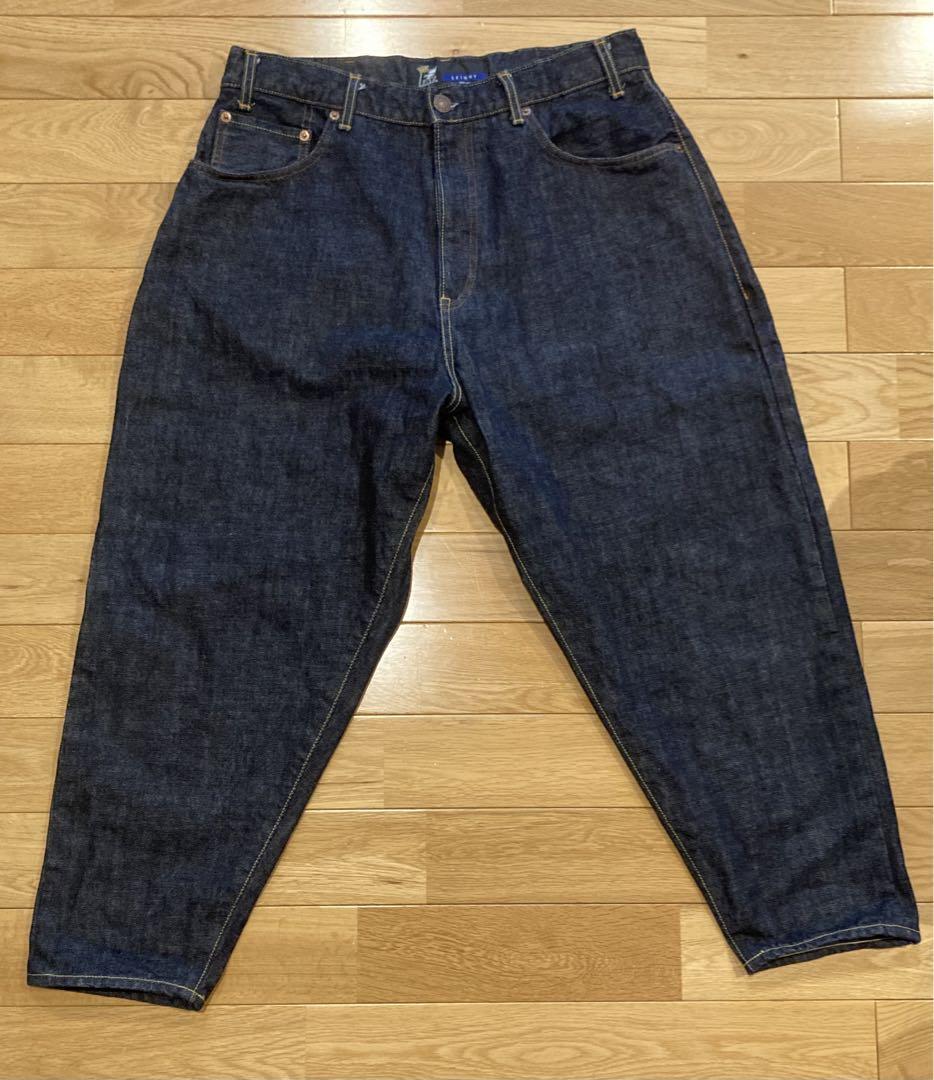 【美品】FAT エフエーティー デニムパンツ 247 メンズL相当 濃紺 赤耳 FAT 247 初期型 ワイド バギー 赤耳 デニムパンツ エフエー