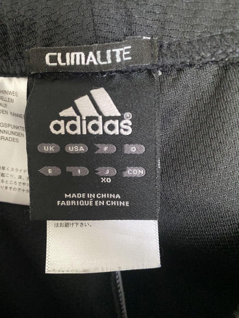 adidas ブラックジャージ太３本ライン上下セット