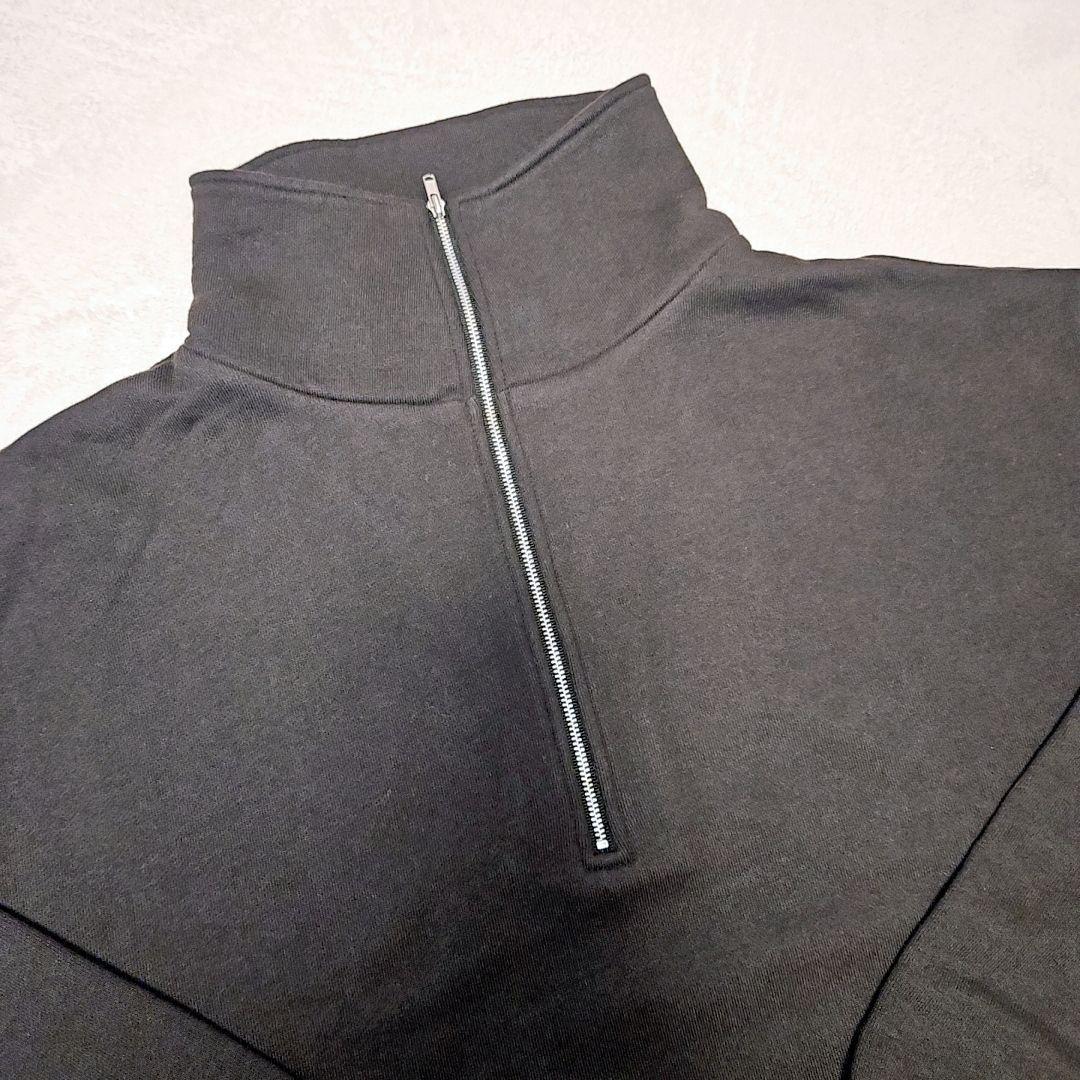 【未使用級】ドゥーズィエムクラス セルリ ハーフジップ くすみ黒