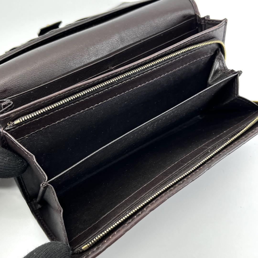 GUCCI グッチ　長財布　シマ　GG L字ファスナー　インターロッキング