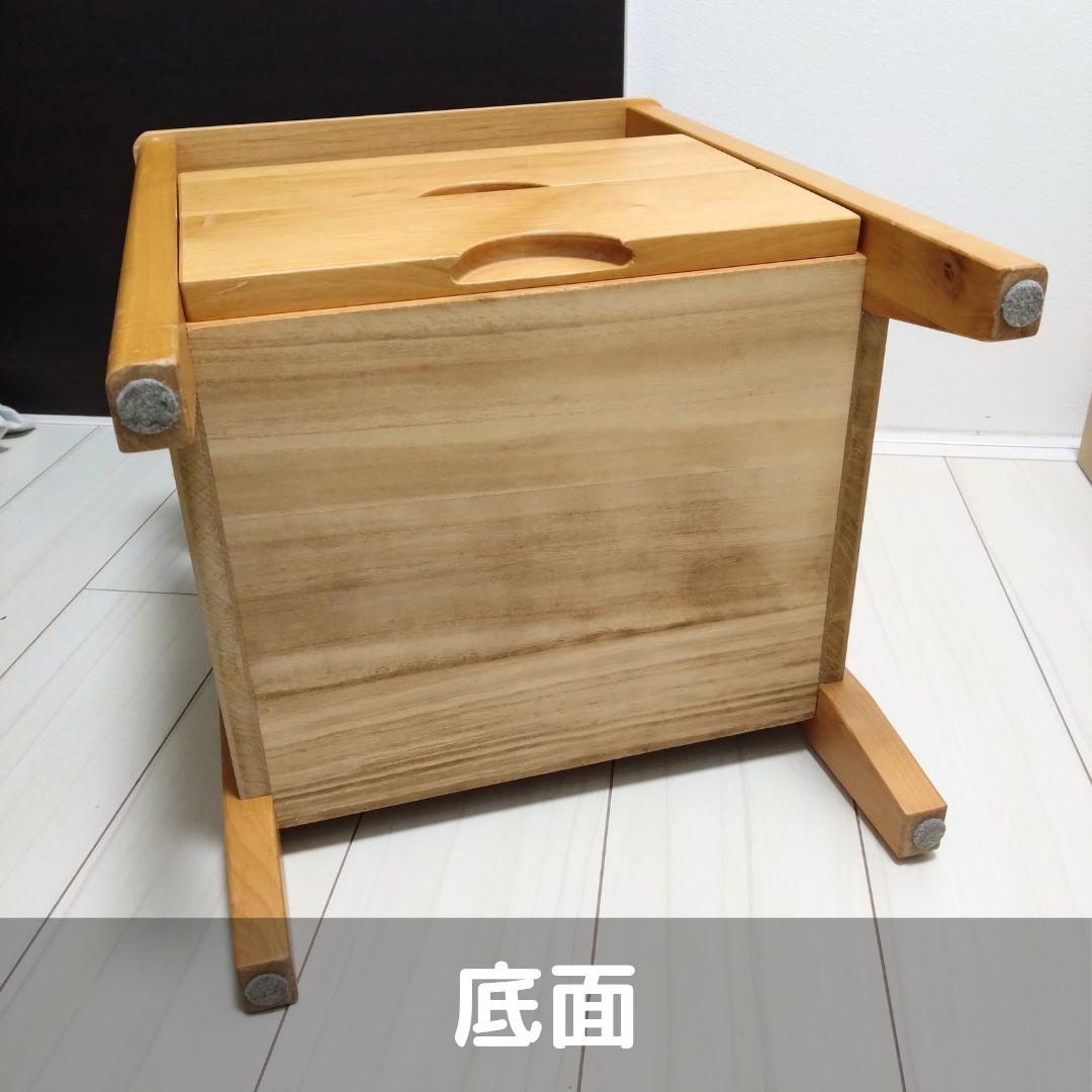 ナイトテーブル アルダー無垢 幅40cm 2口コンセント付