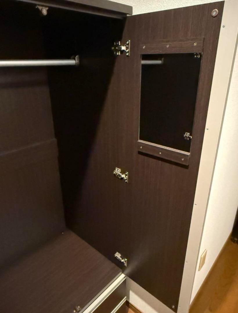 ニトリ ワードローブ トラウト80 壁面収納 洋タンス 家具