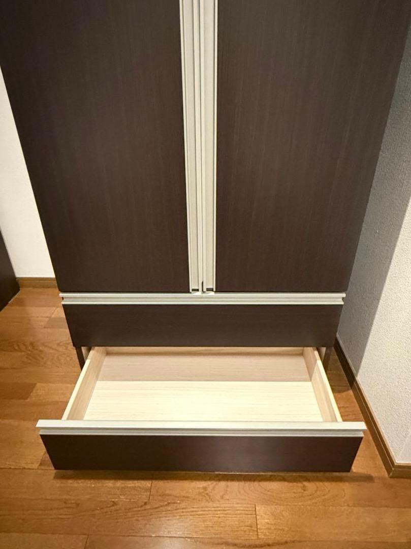 ニトリ ワードローブ トラウト80 壁面収納 洋タンス 家具