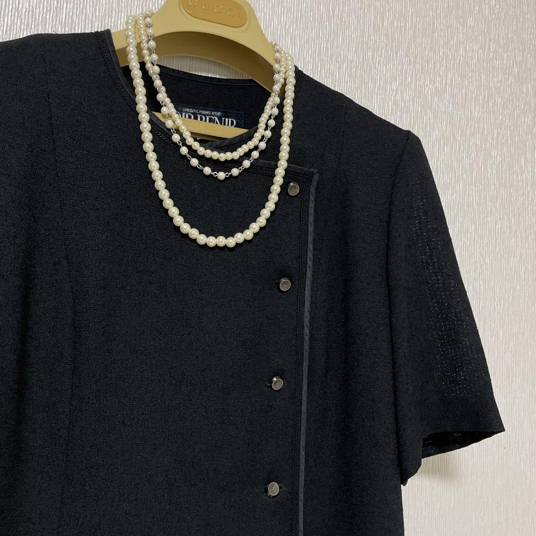 東京ソワール　春夏　ワンピース　ブラックフォーマル　13号 高級喪服　礼服　法事