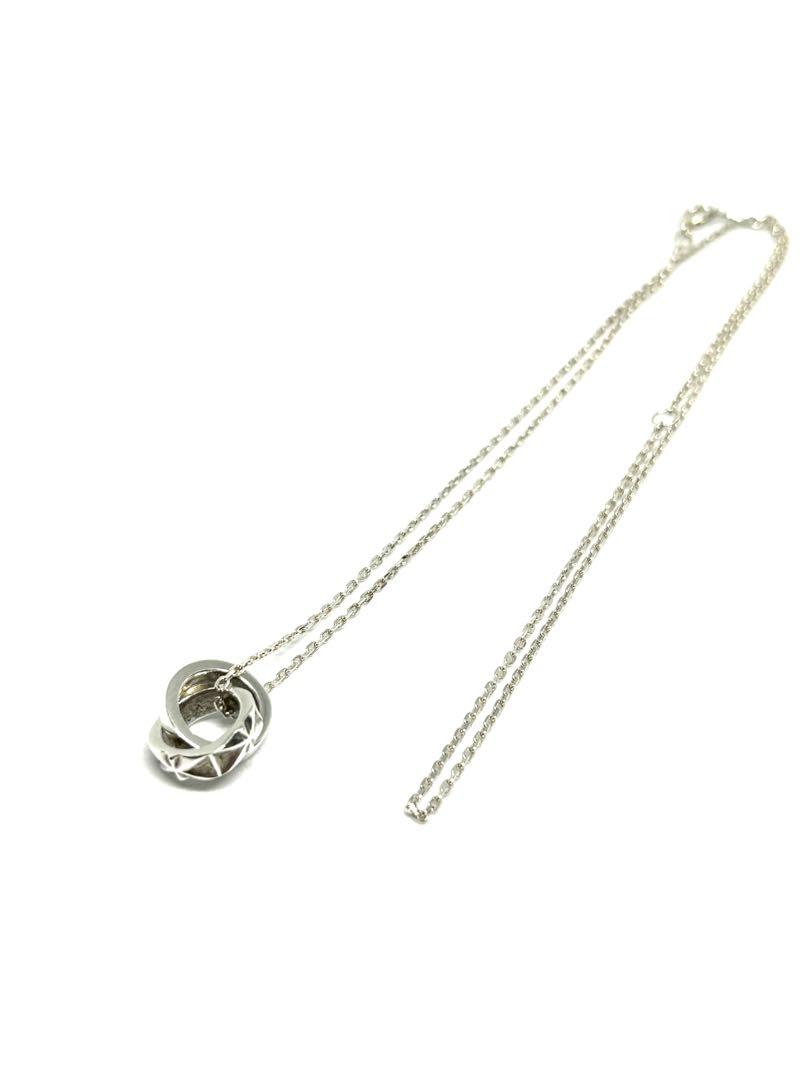 美品　ライオンハート ネックレス メンズ グラスダブルリングネックレス　925