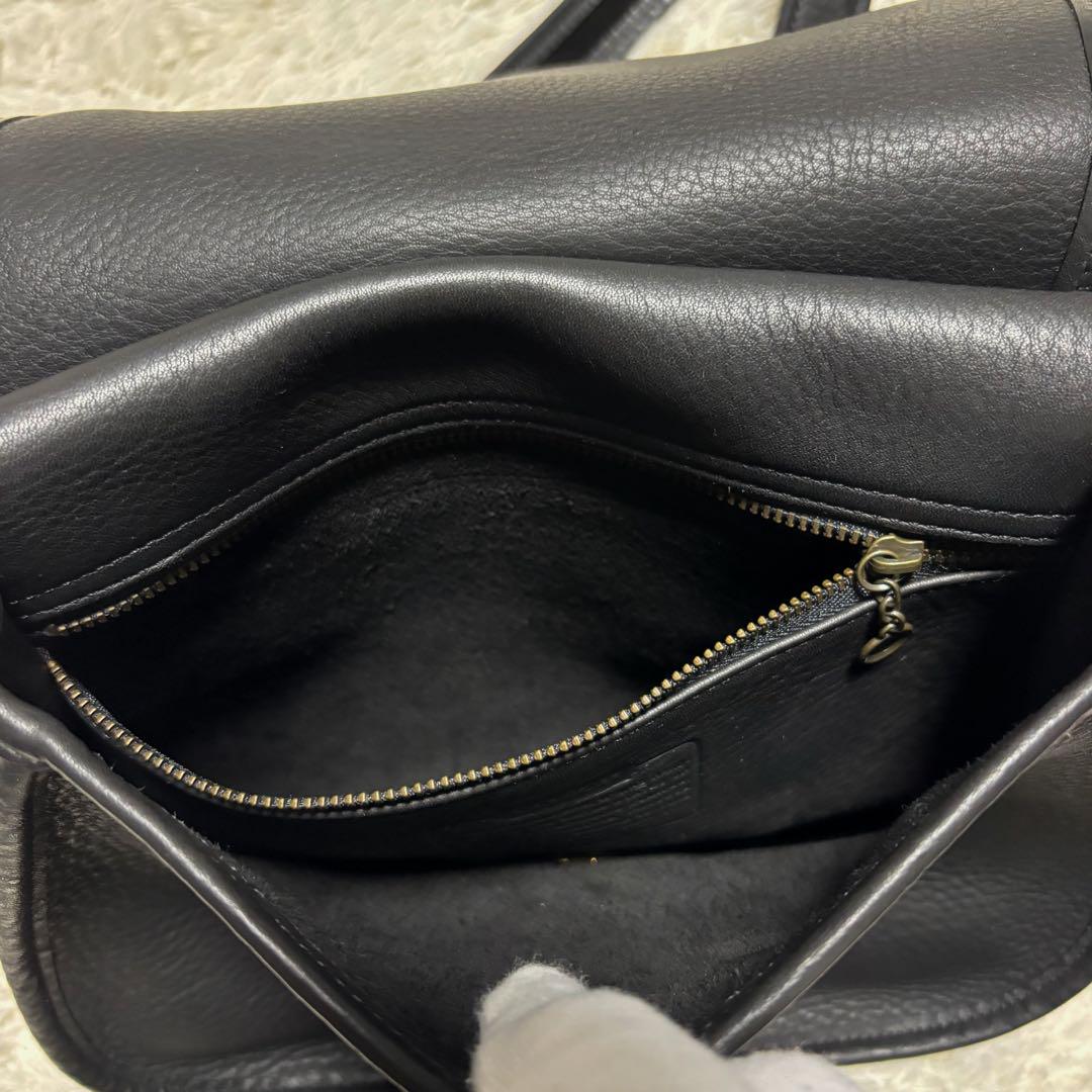 希少 美品 OLD COACH ワンショルダーバッグ レザー×スエード 9014