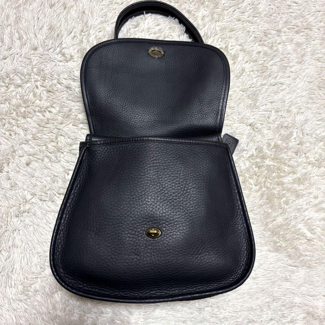 希少 美品 OLD COACH ワンショルダーバッグ レザー×スエード 9014