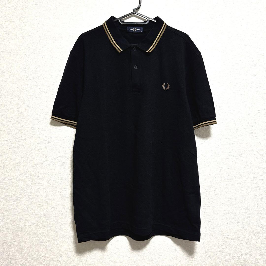 FRED PERRY フレッドペリー 半袖ポロシャツ ブラック XL - メルカリ