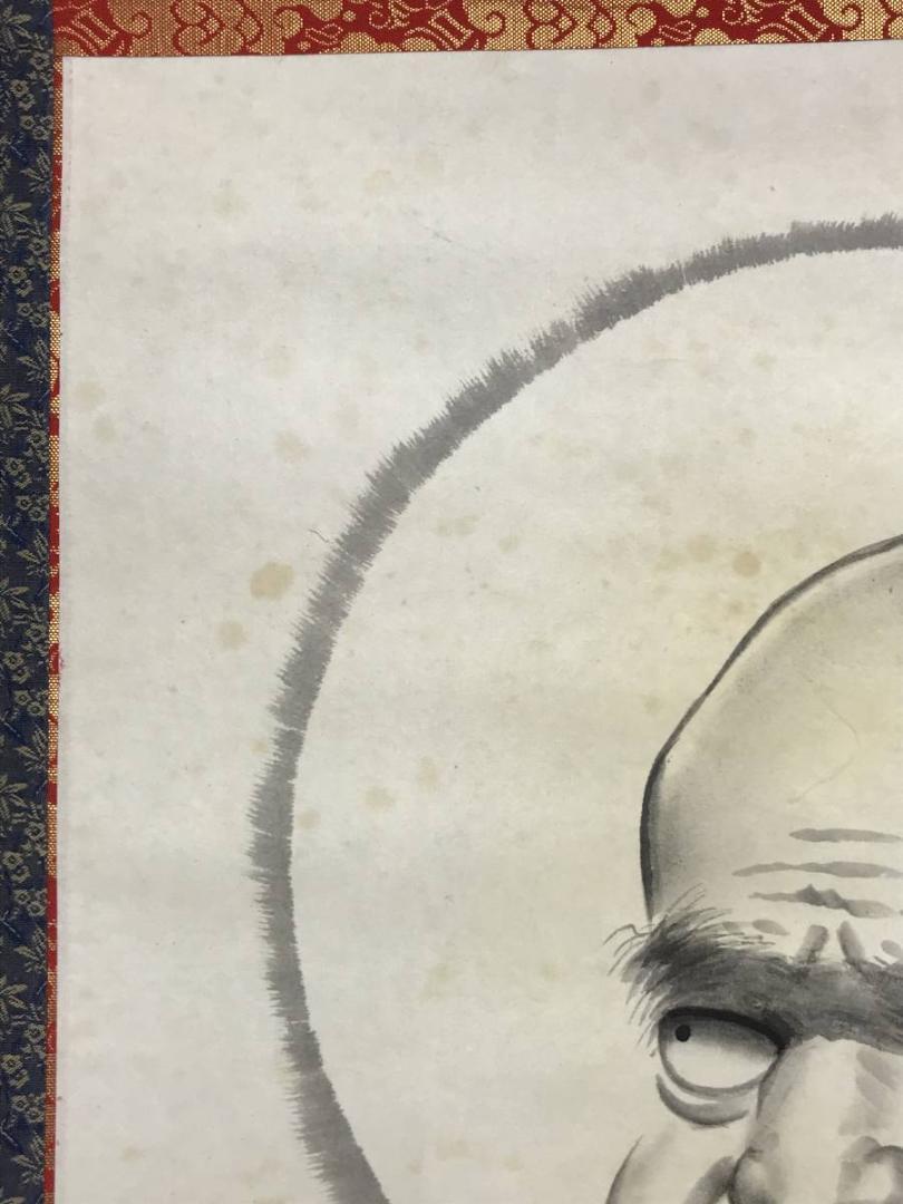 佛國寺/仏国寺/達磨画賛/ダルマ図/人物図/仏事掛軸/名家伝来/AE-236
