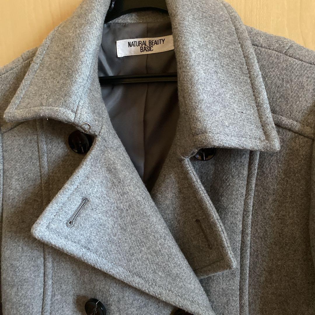 22公式店舗 Beauty Natural グレー Pコート Basic ピーコート 22公式店舗 Beauty Natural グレー Pコート Basic ピーコート