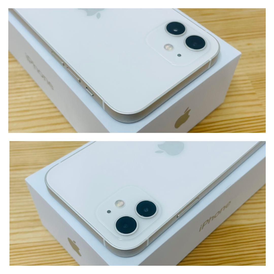 A 100% iPhone 12 ホワイト 128 GB SIMフリー　本体