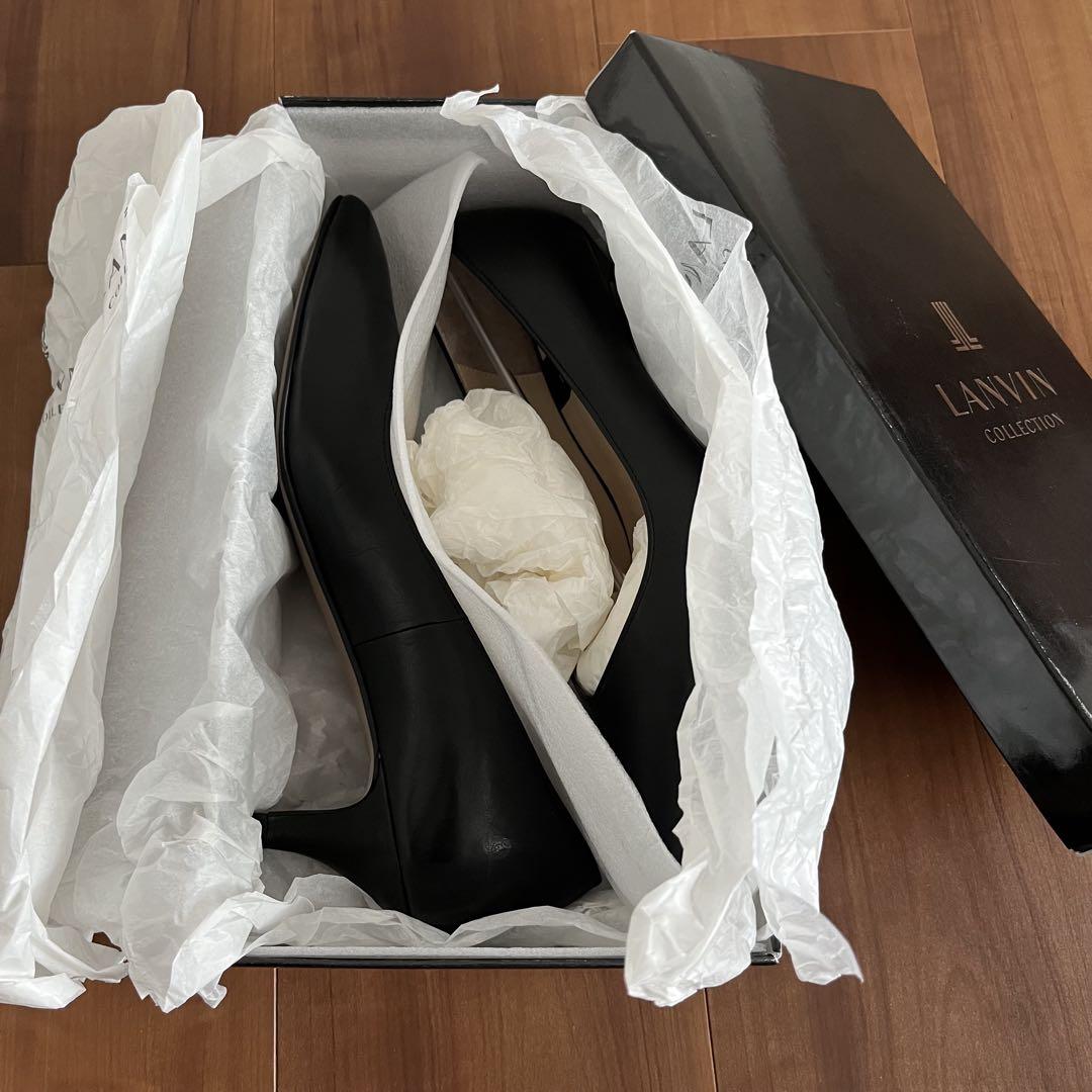 ユーズド　LANVIN ランバン　レザープレーンパンプス　24.0