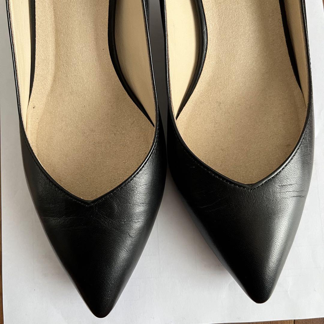 ユーズド　LANVIN ランバン　レザープレーンパンプス　24.0