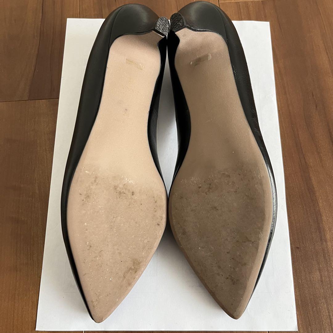 ユーズド　LANVIN ランバン　レザープレーンパンプス　24.0
